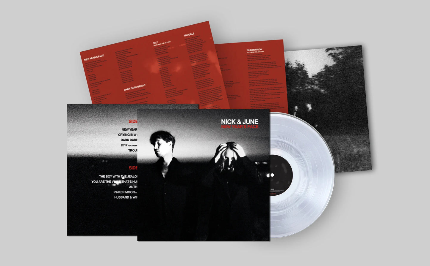 Nick & June - New Year's Face- LP Transparent Vinyl